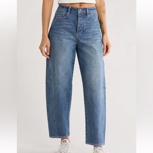 Brant high waist crop barrel jeans